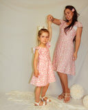 Carolina Dress | Blush Daisies | Young girls