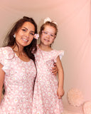 Carolina Dress | Blush Daisies | Young girls