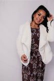 Plush Faux Sherpa Jacket | Cream