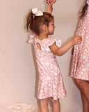 Carolina Dress | Blush Daisies | Young girls