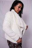 Plush Faux Sherpa Jacket | Cream